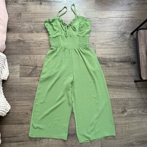 Green Cami Romper Jumpsuit Size Medium Women New With Tags